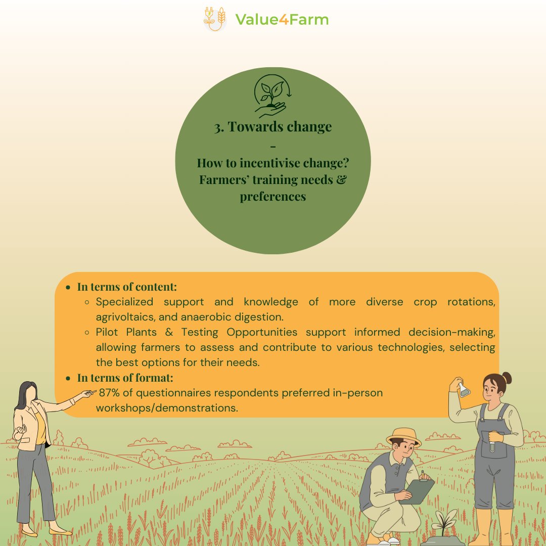 Value4Farm's tweet photo. *WP1 Presentation, Deliverable 1/3*
π±How can we foster change in our agricultural systems? @UniofReading began to answer this question in #V4F's Report on #farmersβ needs & decision support tool framework!
πHappy to share a #summary of the key messages!
π»Enjoy your reading!π» https://t.co/YYGBQ7q2lZ
