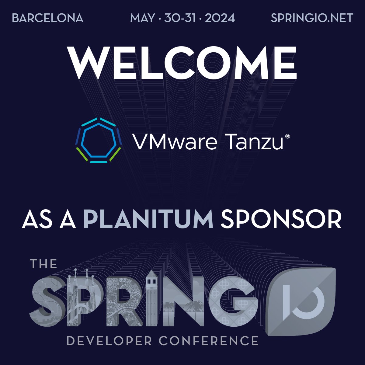 🎉 We are honored to welcome @VMwareTanzu as a Platinum Sponsor for Spring I/O 2024! 🥇Thank you for your incredible support. #springio24 tanzu.vmware.com