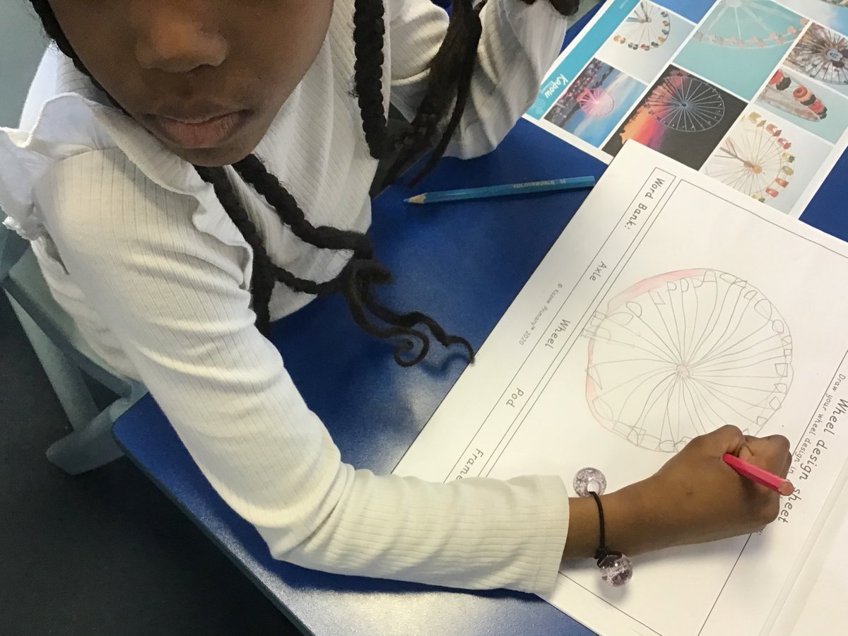 During their DT session our Year 1 pupils learnt how wheels work and created a design for a fairground wheel. 🎡