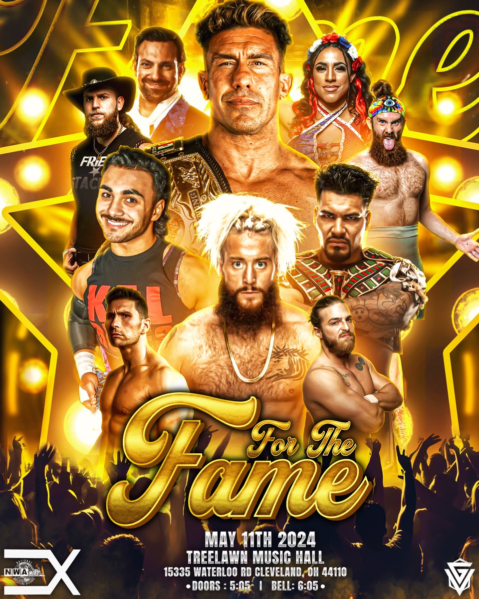 NWA Exodus Pro RETURNS for its May spectacular: “For the Fame,” feat. wrestling’s biggest stars: Saturday May 11! The first ever @nwa Exodus Midwest Champion will be crowned when @TheKalHerro and @_dantecasanova_ face off. See #ExoPro fan favorites @therealec3 , @theashtonday…