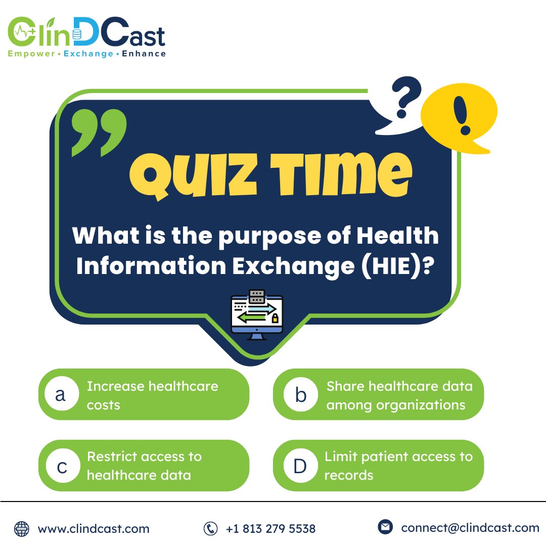 What is the purpose of Health Information Exchange (HIE)? #HealthTech #HealthcareInnovation #Quiz #QuizOfTheDay #QuizTime #Quizzes