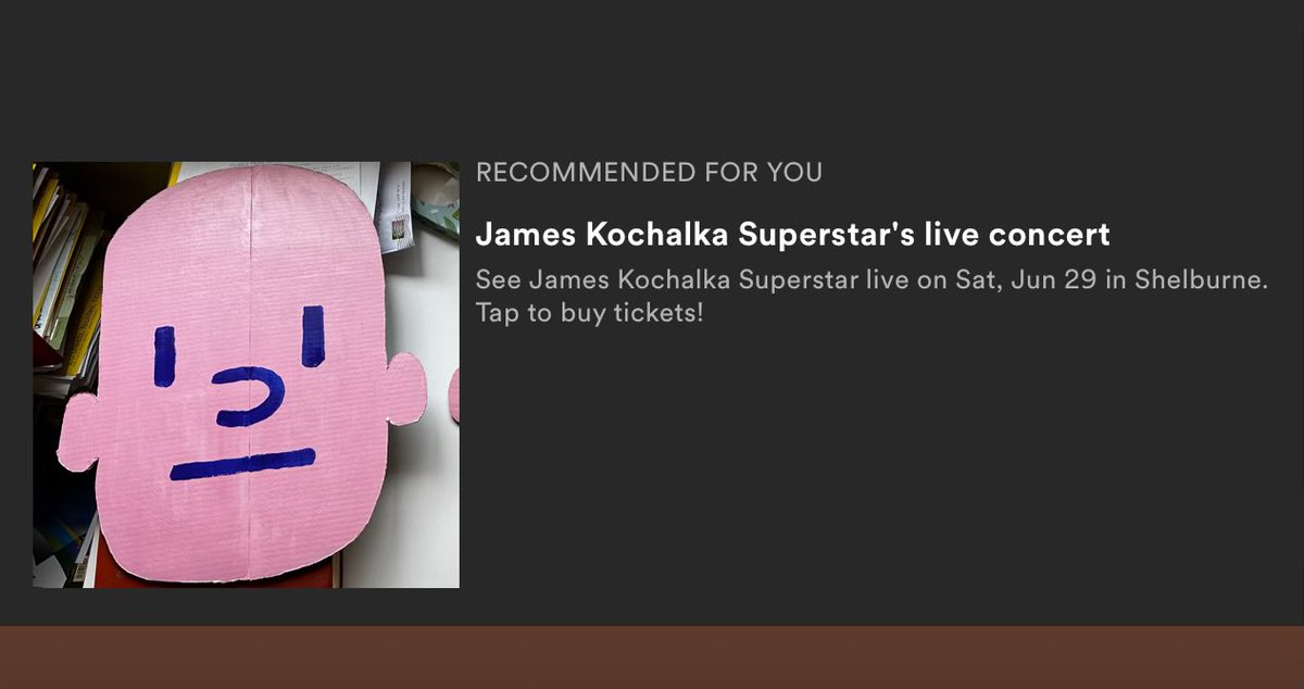 Spotify thinks I might like to buy tickets to attend my own concert @guster @HigherGround highergroundmusic.com/events/guster-…