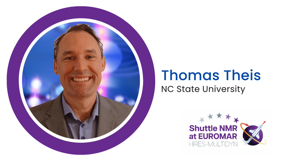 HIRES-MULTIDYN (@hmultidyn) on Twitter photo Meet our speakers at the Shuttle NMR @euromar2024 meeting.
Prof. Thomas Theis <a href="/theis_hyperlab/">Theis Hyperpolarization Lab</a> from <a href="/NCStateChem/">NC State Chemistry</a> develops hyperpolarization methods with field cycling to enhance NMR and MRI signals by up to 6 orders of magnitude.
euromar2024.org/satellite-meet…
#NMRChat #NMRrelaxation Meet our speakers at the Shuttle NMR @euromar2024 meeting.
Prof. Thomas Theis <a href="/theis_hyperlab/">Theis Hyperpolarization Lab</a> from <a href="/NCStateChem/">NC State Chemistry</a> develops hyperpolarization methods with field cycling to enhance NMR and MRI signals by up to 6 orders of magnitude.
euromar2024.org/satellite-meet…
#NMRChat #NMRrelaxation