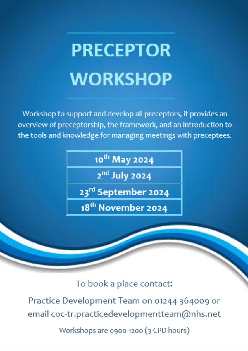 Preceptor Workshop #nationalpreceptorship #preceptorshipmatters #TeamCountess