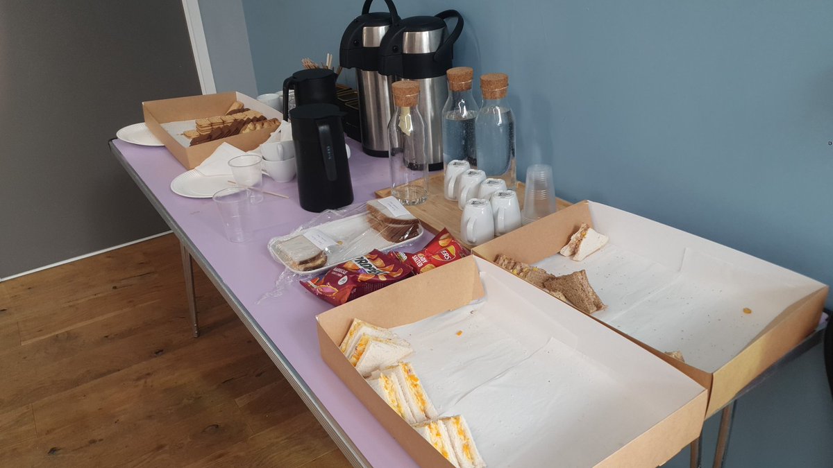 CAWR_CMU's tweet photo. Our first writing retreat of 2024.... lots of writing, networking, eating and enjoying the lovely @Grange_Pavilion community garden. Fab food (all gone!), great smiley service and good company... #CAWRresearchers working hard! Treats too... last pic... https://t.co/yUokBzgAfB