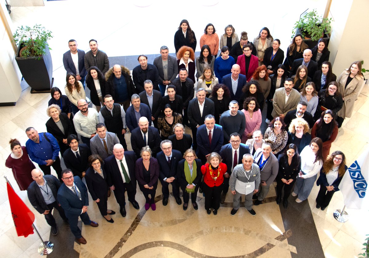 OSCEambAL's tweet photo. Short but comprehensive visit today - pleased for possibility to share thoughts with &amp; by @osceinalbania &amp; our #Youth Advisory Group. https://t.co/YeWAj6nNvV