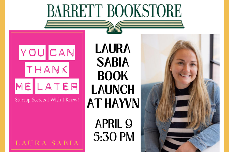 You can thank us later - buy your tickets today to see Laura Sabia at the launch of You Can Thank Me Later. We'll see you at @HayvnC on April 9th at 5:30pm! eventbrite.com/e/gather-gab-y…