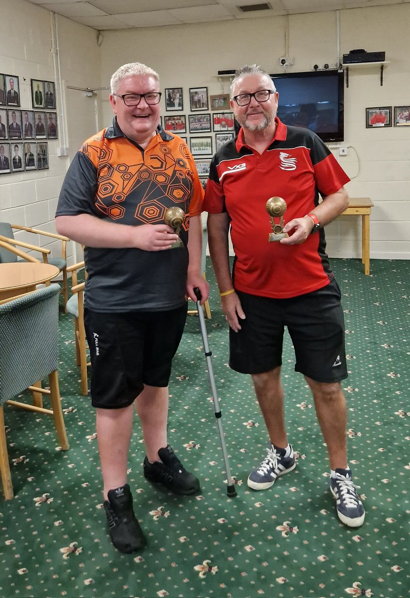 BowlsWales's tweet photo. Congratulations to everyone who took part in today's Stroke Survivors competition 👏 
 
Winners- Robert &amp; @Rich28Rees
Runner's Up- Tim &amp; Nora 

@WelshSportAssoc
@sport_leisure @StrokeWales https://t.co/uYsvqOehgQ