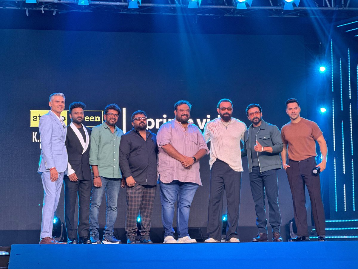 Team #Kanguva sizzles on stage presenting the film 🔥

ICYMI, watch the #KanguvaSizzle Tease right away 🦅
🔗 youtu.be/ByCDEmNig7Q

<a href="/Suriya_offl/">Suriya Sivakumar</a> <a href="/DishPatani/">Disha Patani</a> <a href="/thedeol/">Bobby Deol</a> <a href="/directorsiva/">siva+director</a> <a href="/ThisIsDSP/">DEVI SRI PRASAD</a> <a href="/StudioGreen2/">Studio Green</a> <a href="/GnanavelrajaKe/">Gnanavelraja Ke</a> <a href="/UV_Creations/">UV Creations</a> <a href="/KvnProductions/">KVN Productions</a> <a href="/PenMovies/">Pen Movies</a> <a href="/jayantilalgada/">Dr. Jayantilal Gada (PEN)</a>