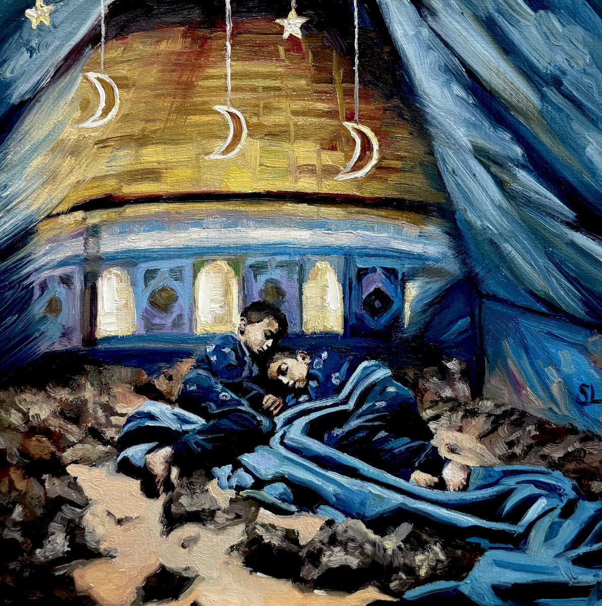 My new oil painting, Dreaming