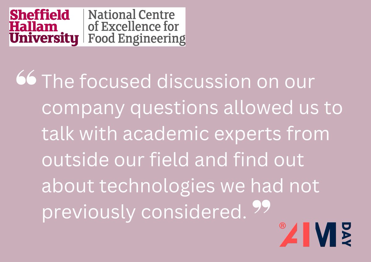 🎉Join us for AIMday Healthy and sustainable food on 27th June at @NCEFoodEng and @OLPSheffield! One question, one hour, a group of academic experts! That's the AIMday format. Register your question here: tinyurl.com/yjz9sr93