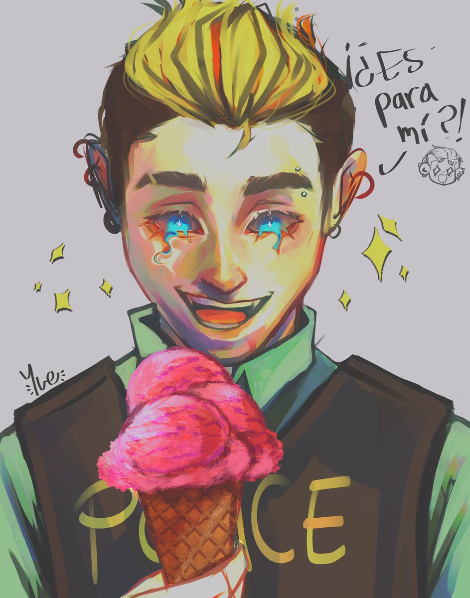 Bloody_Yue's tweet photo. Ya denle su helado a Gustabo 🥺🍦

#spainrp #fanart https://t.co/iORV2Hxg7j