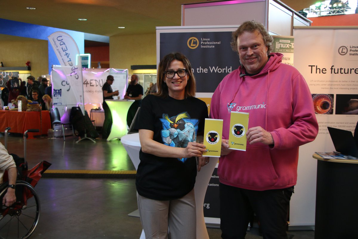 With massive thanks to #UTL Partner <a href="/grommunio/">grommunio</a>,  you can show off your #UpgradetoLinux with free T-Shirts! (250+🐧💛👕)

Upgrade to #grommunio next for a #FOSS all-in-one suite solution for email, calendar, video and chat, office and more. 💪📧📝📂

lpi.org/frt4