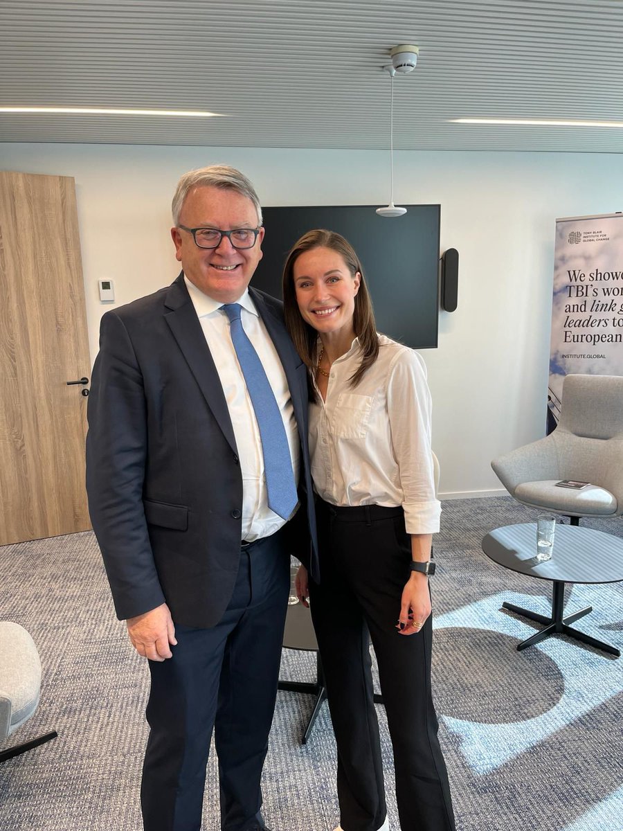 It was a pleasure to meet with @MarinSanna today. I underlined that we will keep advancing social rights in Europe, just like she did during her premiership in Finland. And we will move forward on empowering women, inspired by the leadership she showed as prime minister and…