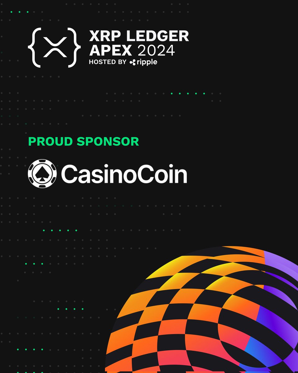 The team at CasinoCoin is a proud sponsor of @xrplapex this year! Come meet us in Amsterdam and explore all of the endless possibilities of the XRP ledger. Register with the code {Apex24sponsorCasinoCoin} and receive 30% off! 👇 xrpledgerapex.com/?utm_source=ca…