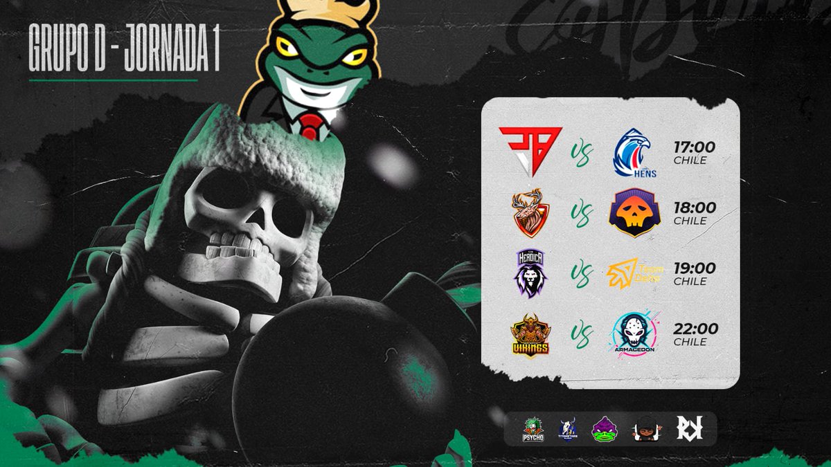 Soberbios League ๐ธ (@soberbiosl_2024) on Twitter photo #SL14 | MatchDay ๐ขโซ๏ธ
รltimo grupo en hacer su debut y demostrar que estan a la altura del PANTANO. ๐คฉ
๐ฒ Grupo D - 14:00๐ฒ๐ฝ
๐๏ธ TrailBlaze โข Hens Esports
๐๏ธ Wild Deers โข Threat Level Gaming
๐๏ธ Team Heroica โข Team Delta
๐๏ธ Vikings โข Armagendon
#TodosSomosSapos ๐ธ #SL14 | MatchDay ๐ขโซ๏ธ
รltimo grupo en hacer su debut y demostrar que estan a la altura del PANTANO. ๐คฉ
๐ฒ Grupo D - 14:00๐ฒ๐ฝ
๐๏ธ TrailBlaze โข Hens Esports
๐๏ธ Wild Deers โข Threat Level Gaming
๐๏ธ Team Heroica โข Team Delta
๐๏ธ Vikings โข Armagendon
#TodosSomosSapos ๐ธ