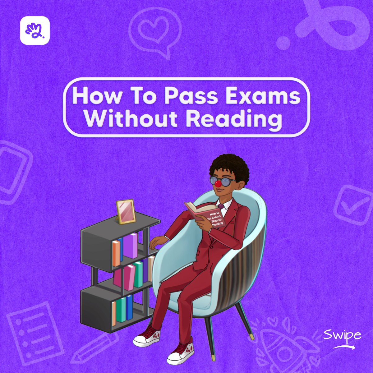 Poppinverse's tweet photo. It's exam season, we all know the struggle is real.

Struggling to read up for your exams?

Try out these trusty ideas for passing your exams without reading.

Don't say, we didn't do nothing for you!😂

#poppin #Exams #SchoolStudents https://t.co/Z4F3XvPJO8