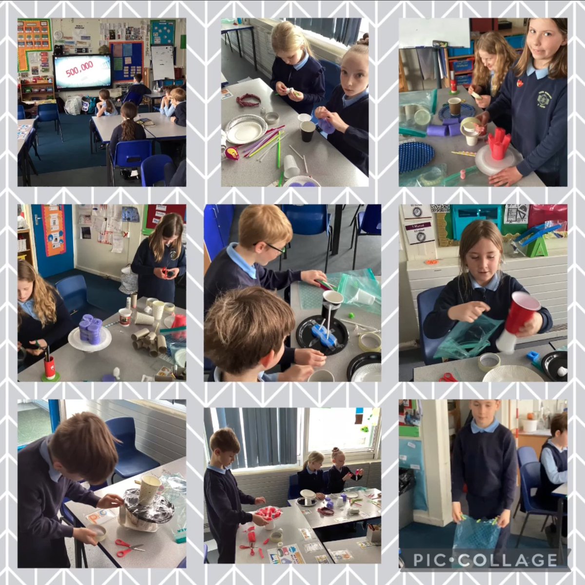 Ysgolyffin's tweet photo. Roedd rhaid i Glyndŵr peiriannu offer glanio ar gyfer estron a oedd am ein helpu i ysgrifennu ein taflen wybodaeth 👽🛸📝✍️

Glyndŵr had to engineer some landing gear for an alien that wanted to help us with our information sheet writing 👽🛸📝✍️ https://t.co/QNihMR4fsJ