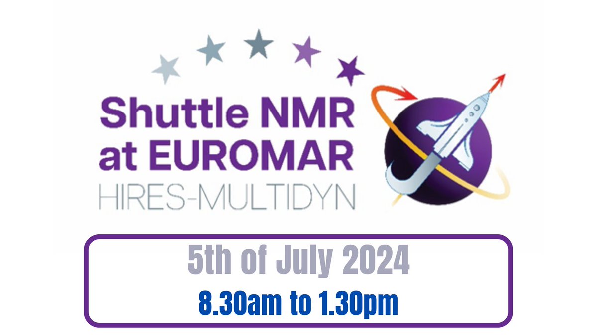 👉The satellite meeting is free to attend, but registration is mandatory. 

👉Do not forget to tick the box “register for the satellite meeting Shuttle NMR at EUROMAR” when you register for the EUROMAR meeting.

euromar2024.org/satellite-meet…

#NMRchat #NMRrelaxation #euromar2024