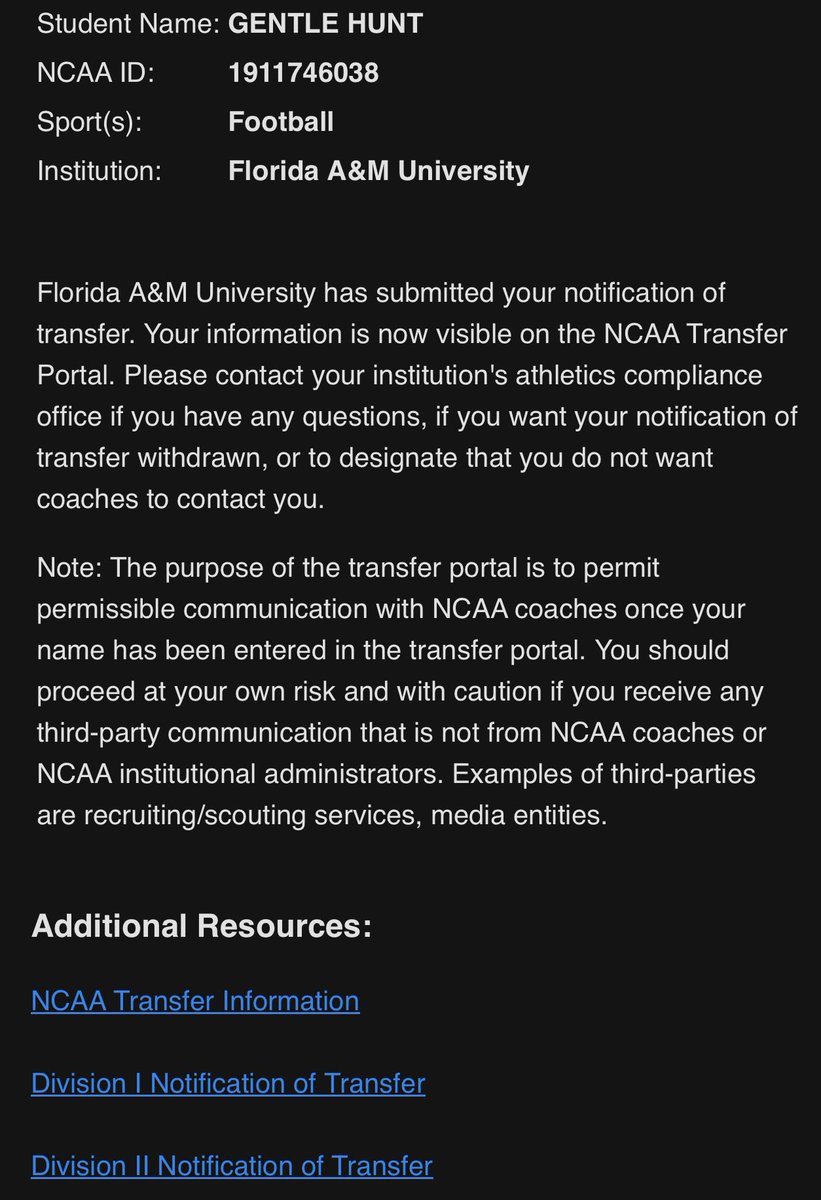 gentlelh83's tweet photo. After careful consideration and examination of my future I have decided to re-enter the transfer portal as a grad transfer thank you FAMU family  forever a rattler #OurTime https://t.co/T4eZTvXurD