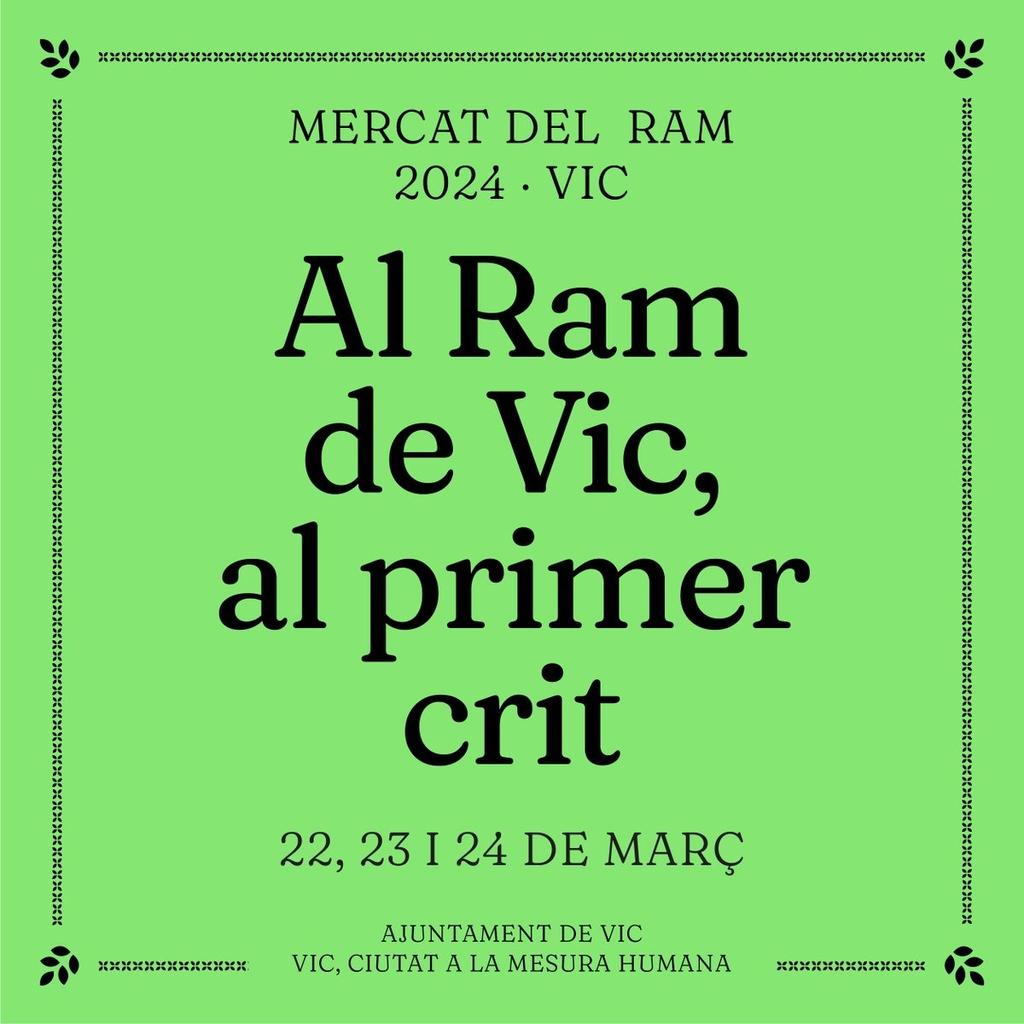 oviancri's tweet photo. El proper cap de setmana serem al @MercatRam . Dissabte 23 a les 11:30 tindrà lloc el 3er concurs morfològic nacional de la raça ripollesa. Hi haurà 3 categories:
📍Millor marrà
📍Millor lot d'ovelles
📍Millor lot de xaies
Us esperem a Vic! https://t.co/hAXZIy4TZ7