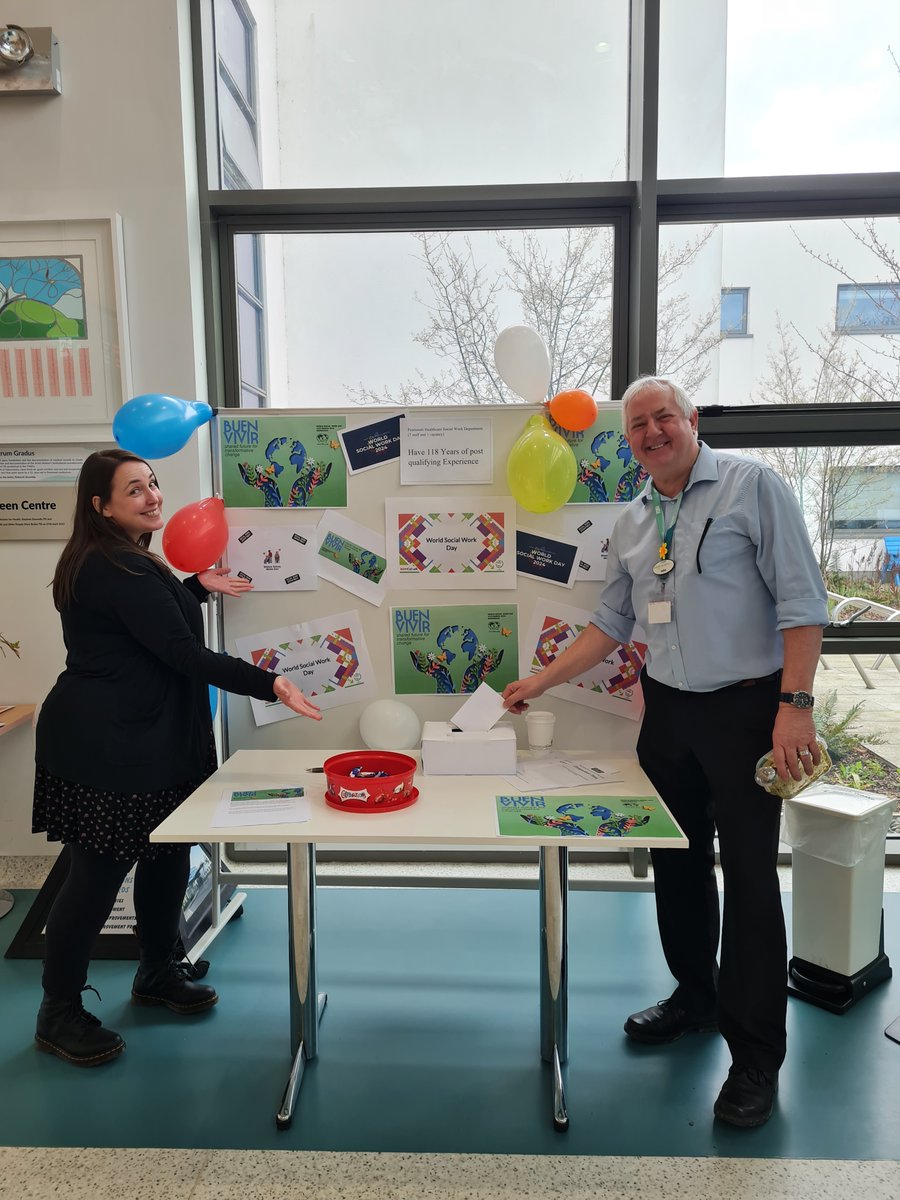 Social Work Department celebrating International World Social Work Day 2024 'Buen Vivir: Shared future for Transformative Change' #WSWD2024 @IASW_IRL