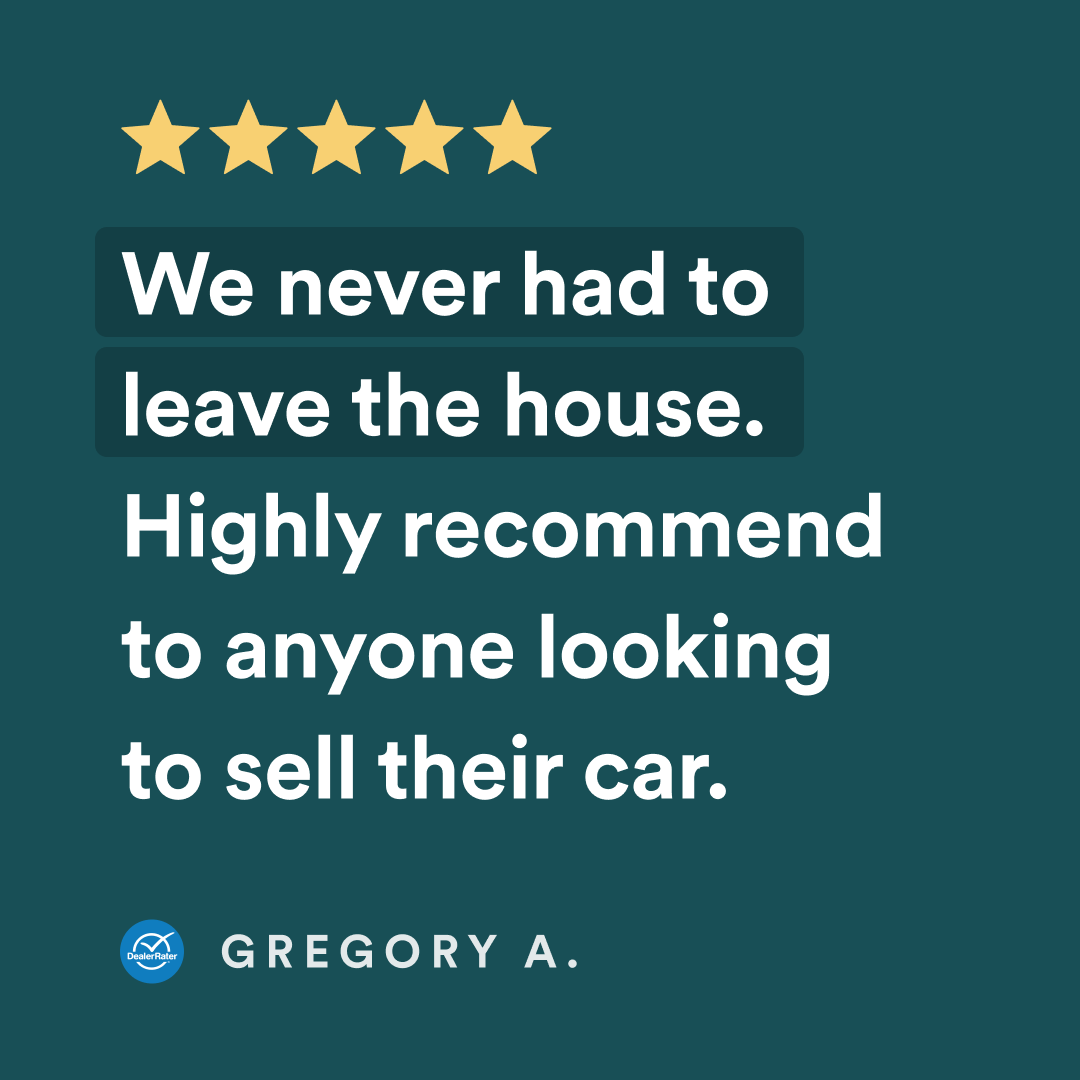 DrivewayHQ's tweet photo. Selling your car from the comfort of your home? That's Gregory's way. #thewaybetterway https://t.co/kyOw4uMHU8
