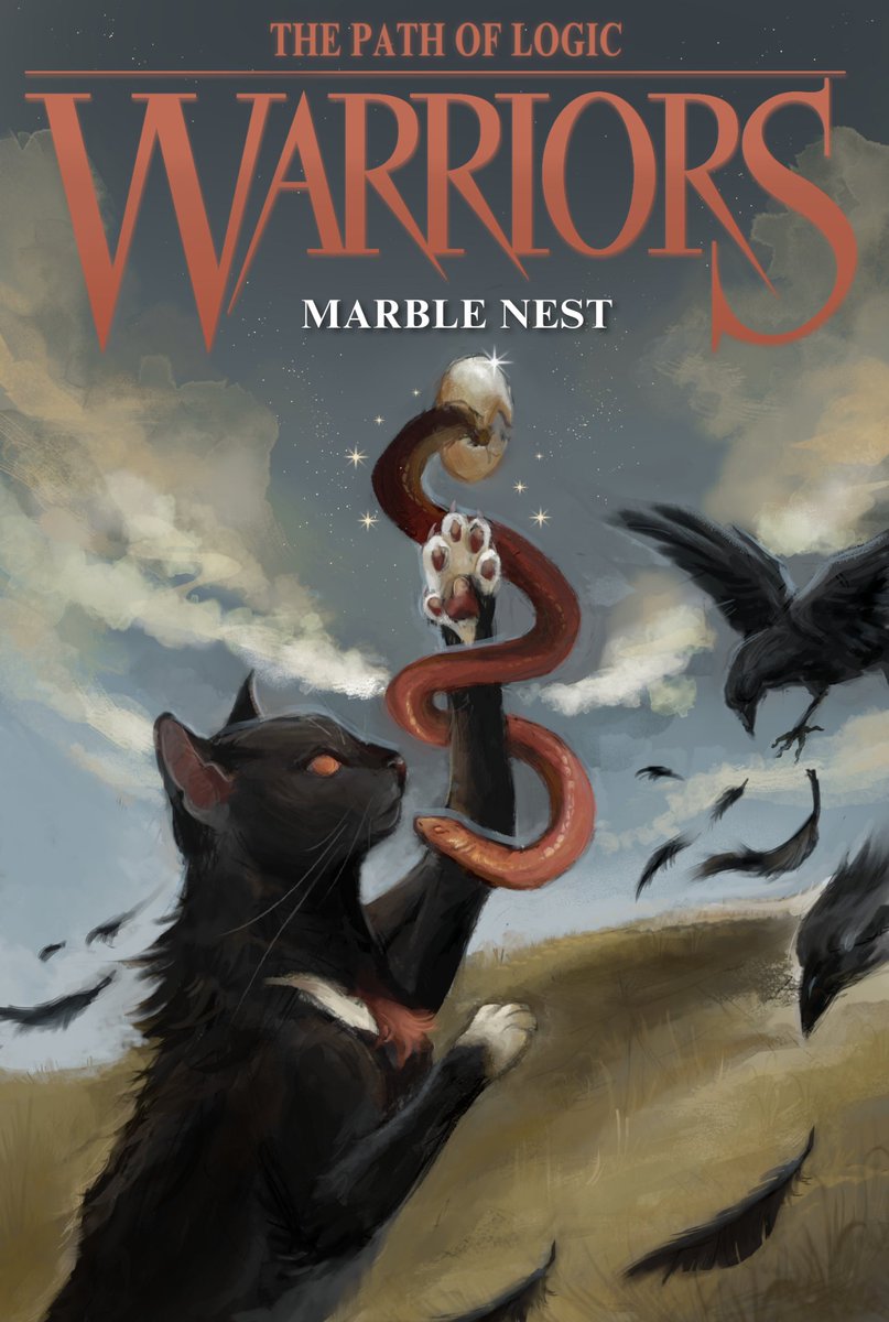 hayheadd's tweet image. thread of my pathocat (warrior cat pathologic au) images. first are covers with daniil (snakeheart) and artemy (bullheart)