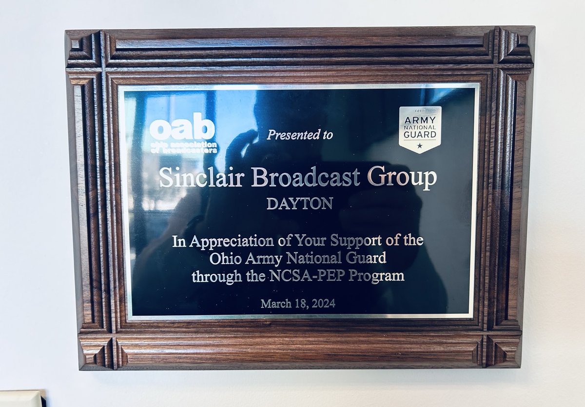 It was an absolute honor to host the ⁦<a href="/OHNationalGuard/">Ohio National Guard</a>⁩ yesterday in conjunction with ⁦<a href="/OhioBroadcaster/">Ohio Association of Broadcasters</a>⁩ to assist in their recruiting efforts. The Guard is literally on the front line of addressing needs in OH and abroad. Proud to represent ⁦<a href="/WeAreSinclair/">Sinclair, Inc.</a>⁩!