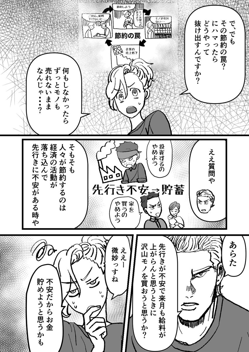 ヤンキーが合成の誤謬について解説する漫画(2/4)
#日本経済を解説するヤンキー 