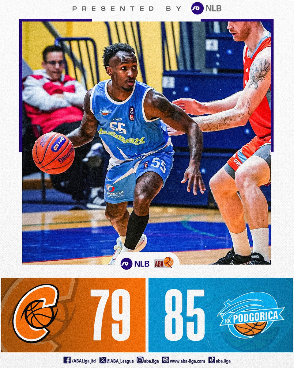 THE END! <a href="/KkPodgorica/">KK Podgorica</a> make a step closer to the playoffs after beating <a href="/cedevitajunior/">KK Cedevita Junior</a> in Široki Brijeg!

#ABALiga2