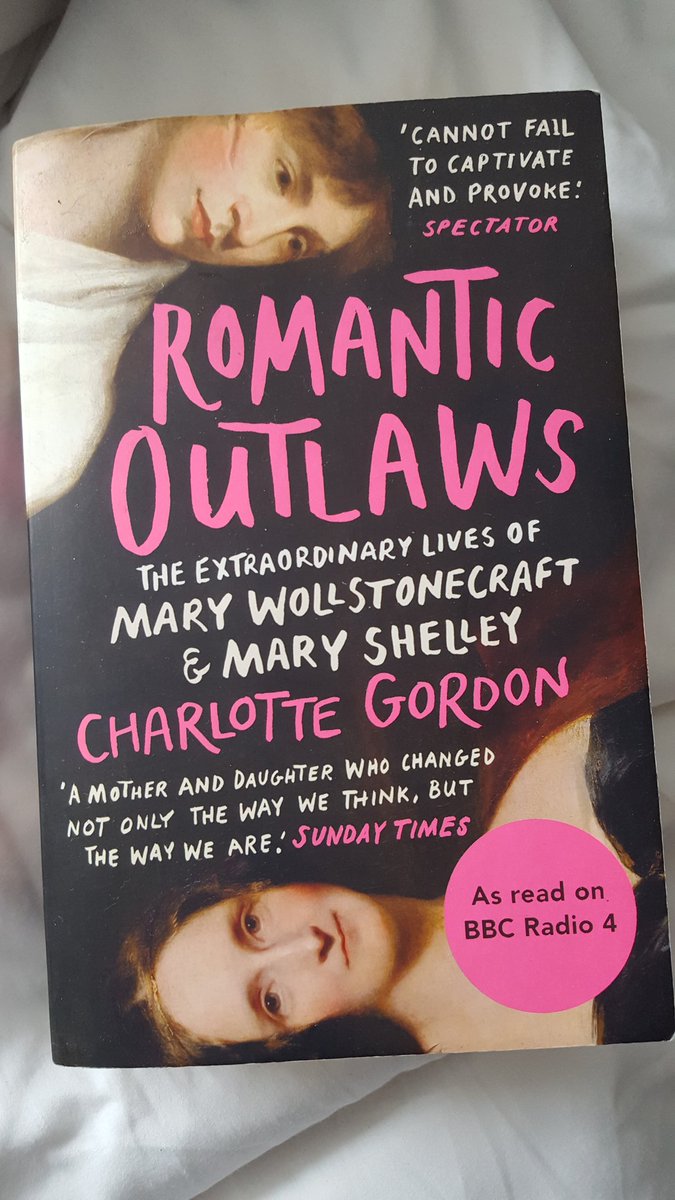 I'm reading this - Romantic Outlaws by <a href="/Chargordbooks/">Dr. Charlotte Gordon</a> - and I'm going to have to reschedule my plans for the next few months to re-read everything by Mary Wollstonecraft, Mary Shelley, Percy Shelley and probably others too! What a fascinating, heartbreaking double biography.