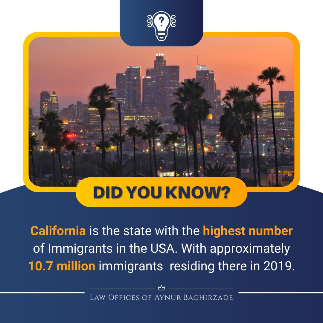 California's  vibrant diversity is exemplified by its status as the top destination  for immigrants in the USA.
#CaliforniaDiversity #ImmigrantHub #CulturalMeltingPot #GoldenStateMeltingPot #CaliforniaDreaming #DiverseCalifornia #CulturalMosaic #HomeToAll #ImmigrantCapital