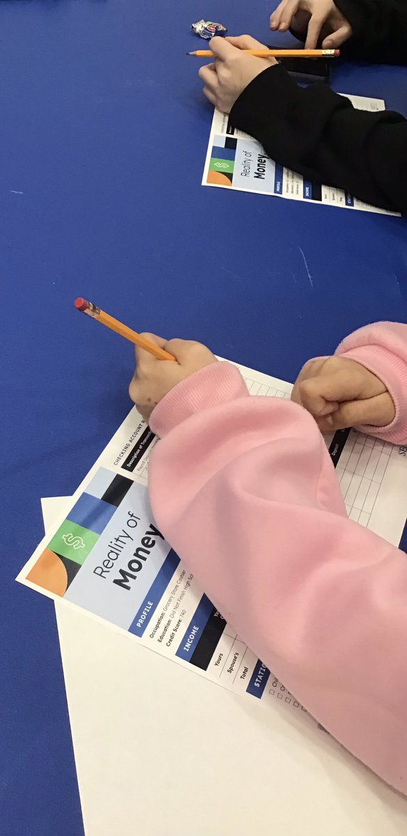 MEPhillipsHS's tweet photo. Cars, kids, and credit, oh my!  Thanks to SECU for schoolin‘ our students in the always popular program “Reality of Money.” 💰 🍼🚗💵🏠📱 https://t.co/LrL8u6kjgf
