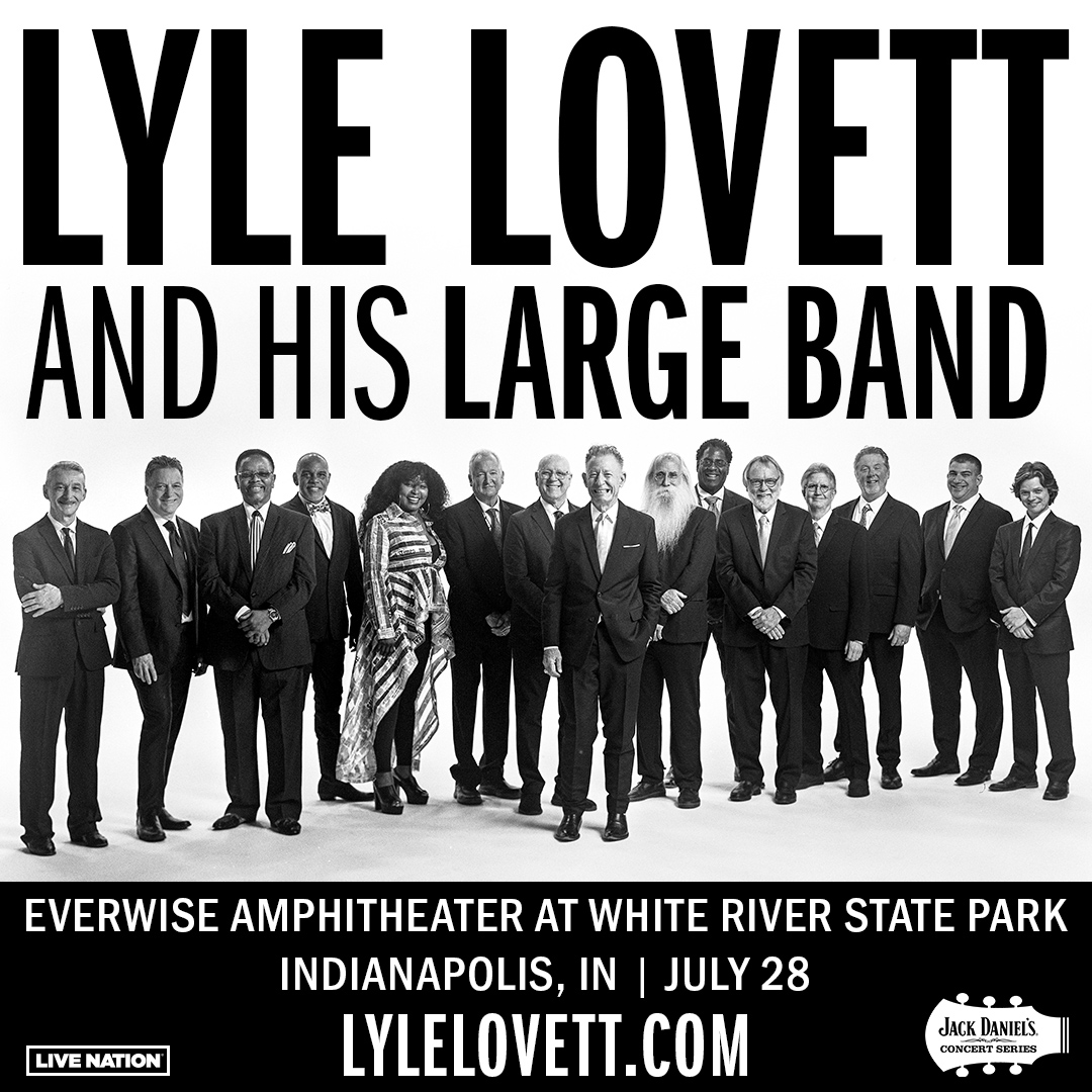 🚨 JUST ANNOUNCED 🚨 🎶 @LyleLovett and His Large Band 📅 July 28 🎫 Presale begins Thursday, March 21 at 10am with the presale code: INDYROCKS | livemu.sc/3IEXb3g ▶️ On Sale Friday, March 22 at 10am 🥃 Part of the Jack Daniel's Concert Series ⚠️ Pavilion Only Show