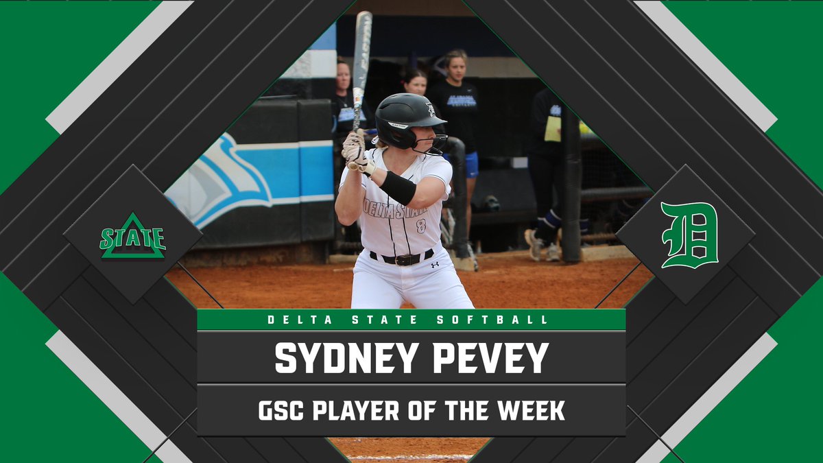 DeltaStateSB's tweet photo. 🥎 Congrats to Sydney Pevey on winning GSC Player of the Week!
#WhereChampionsPlay https://t.co/RGXH8GT2Zo
