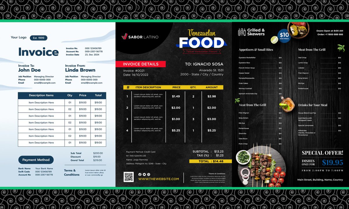Practice Work😍
Restaurant menu card design.🥰

#restaurantmenu #menudesign #restaurantdesign #creativefood #foodart #menuideas #menuinspiration #foodmenu #restaurantmenuideas #menucard