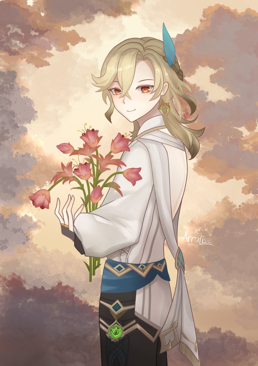 arralise's tweet photo. 🌷🌷
This is the last one of the series
#Kaveh #GenshinImpact https://t.co/aKncwb0pHe