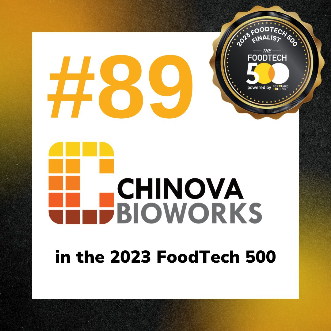 Chinova Bioworks made the 2023 list of #FoodTech 500! It's a great honour to be among the most innovative companies at the intersection of food, technology, and sustainability! Thank you @forwardfooding, for this amazing honour! hubs.li/Q02pXSqf0