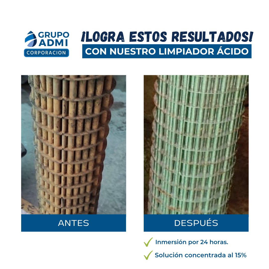 grupoadmicorp's tweet image. Nuestro producto está diseñado para la remoción eficiente de incrustaciones de naturaleza inorgánica. ✅

Contáctanos para más información📲 0414-4309664 o al 0424-4981729.

#GrupoADMI #materiaprima #industrias #insumosquimicos #Maracay #Carabobo
#ProductosQuimicos #Limpiador