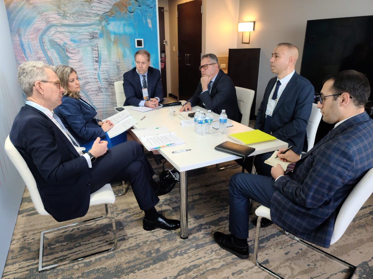 Excellent conversation w/Deputy Energy Minister & @COP29_AZ CEO Soltanov about Azerbaijan’s COP presidency. Thrilled to see 🇦🇿 join #GlobalMethanePledge. Looking forward to to keeping up COP28 momentum, especially on methane abatement. #CERAWeek2024