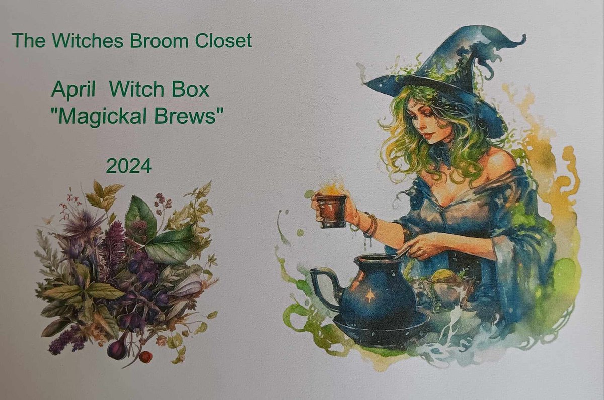 thewitchbrmclst's tweet photo. The Countdown begins only 9 days left and we are almost sold out of our Pre-order for April Witch Boxes Themed Herbal Magick Reserve Yours Now before they are all Sold Out Boxes go out on or before April 25th #witch #witchboxes https://t.co/fGV5tSlIt7 https://t.co/3KkcroYdly