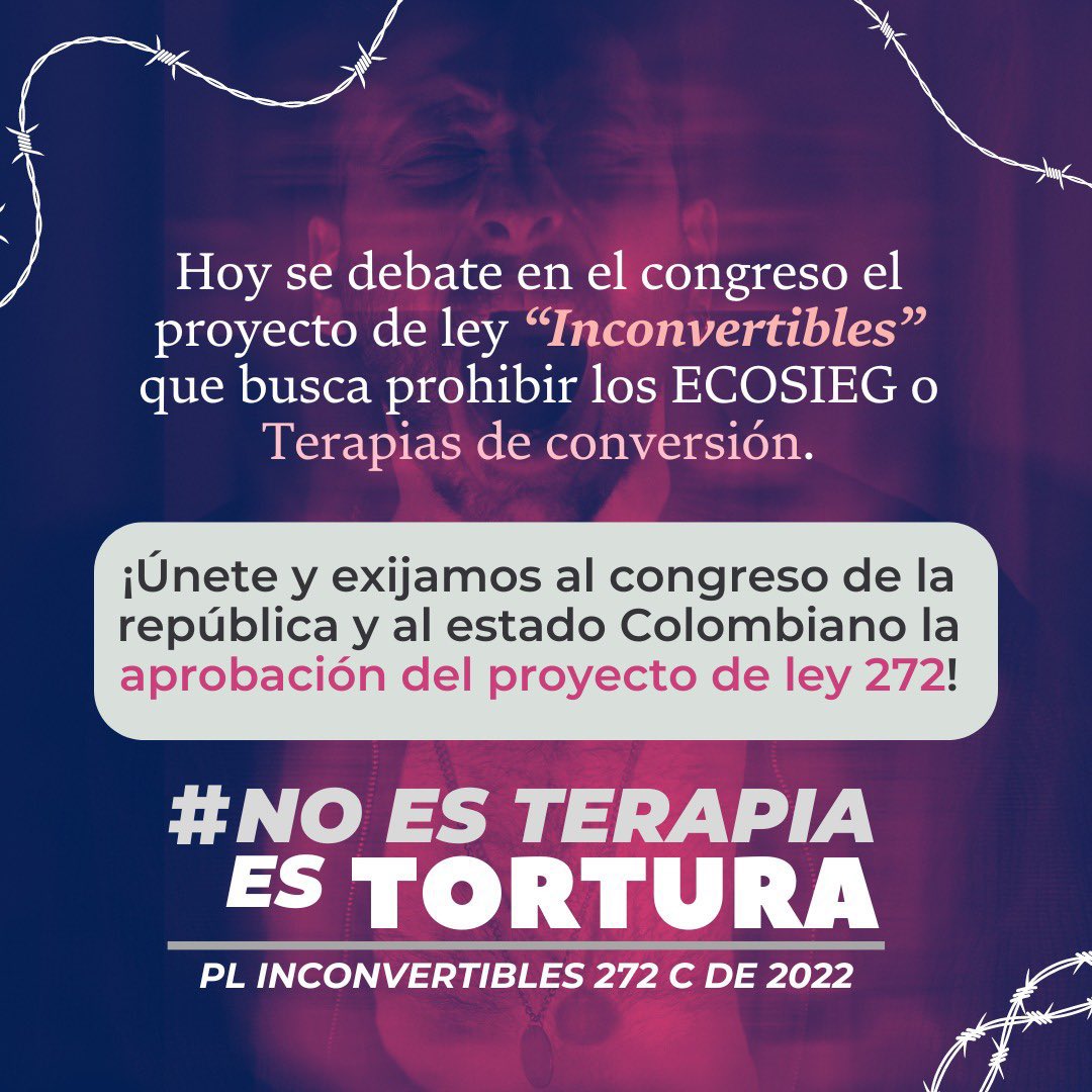 🏳️‍🌈🏳️‍⚧️INCONVERTIBLES 🏳️‍🌈🏳️‍⚧️ #NadaQueCurar #NoEsTerapiaEsTortura ¡Representantes voten sí al PL272!