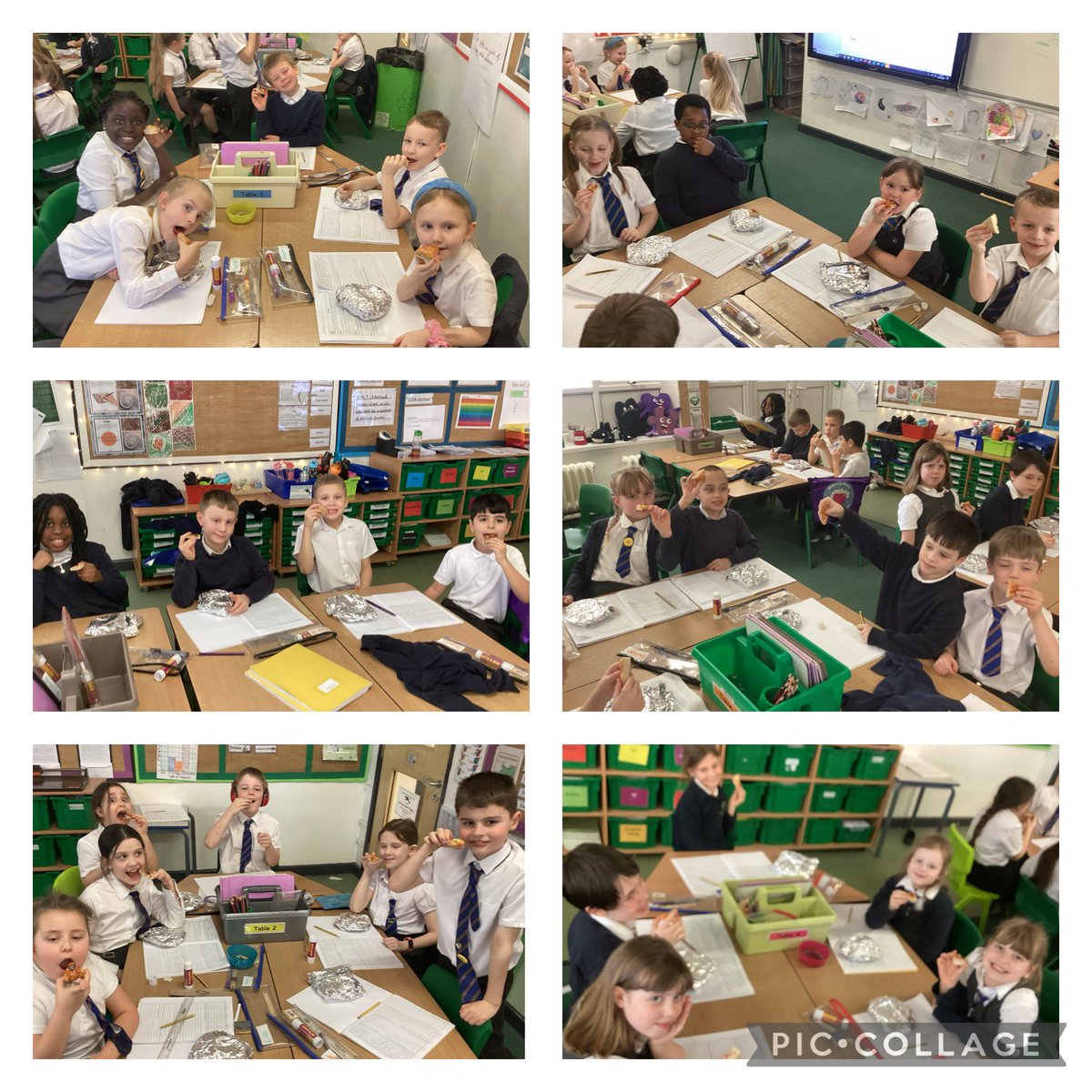 HendalPS's tweet photo. 3A have had a wonderful day creating their healthy pizzas for their DT project this half term to link all our learning about ‘Where does our food come from?’  #OrcaClass
#DT #pizza #healthy https://t.co/w0tgSE8Nfe