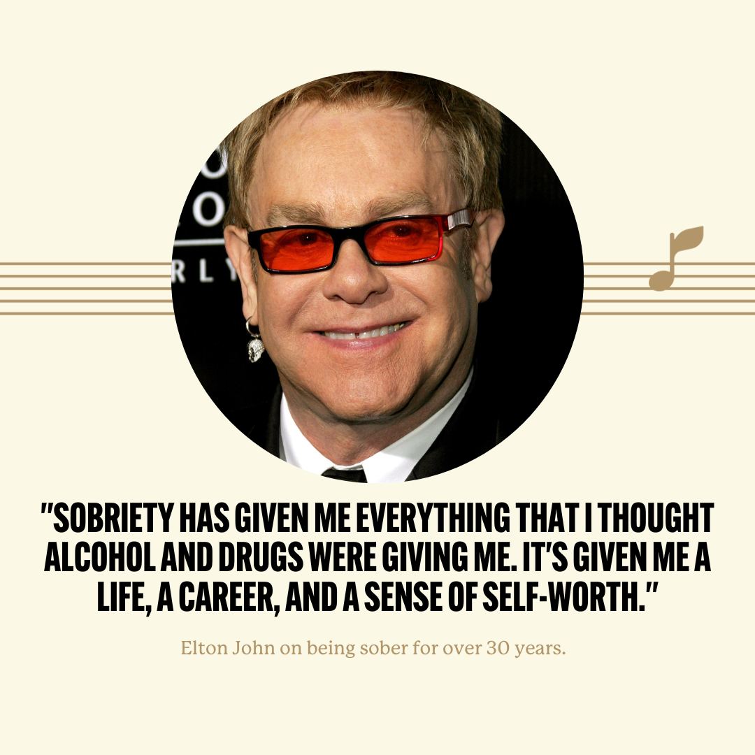 Sobriety can give you more than you ever imagined Elton John is always an inspiration.

#RecoveryUnplugged #RecoveryJourney #OvercomingAddiction #SobrietySuccess