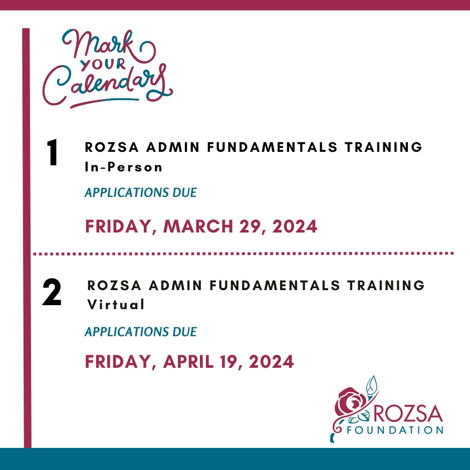 The Rozsa Admin Fundamentals Training (RAFT) program offers an essential introduction to the world of arts administration, catering to individuals with less than 3 years of experience in the arts field. Don't Miss the Deadline: Apply now!: rozsafoundation.com/raft