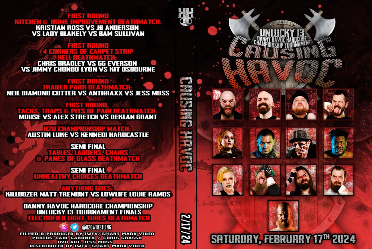 #NewOnSMV from @H2oWrestling #H2oHavoc (2/17/24) DVD: buff.ly/3x32iaX Mp4: buff.ly/4agppwX @AustinLukeW @K3nn3diCop3land @chondoart @GGEverson1 @_ChrisBradley @KitOsbourne1 @FearlessNeil @Anthraxxh2o @Infamoss1 @Thegrimybastard @we_are_Stretch @BamSullivan