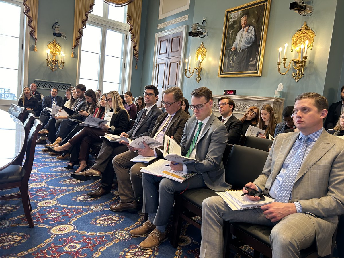 What better way to spend #NationalAgDay than participating in Congressional staff briefings with <a href="/AFPCTAMU/">AFPC</a>. FAPRI's <a href="/WesthoffPat/">Pat Westhoff</a> and Marc Rosenbohm are in D.C. sharing agricultural baseline projections from our latest report.
