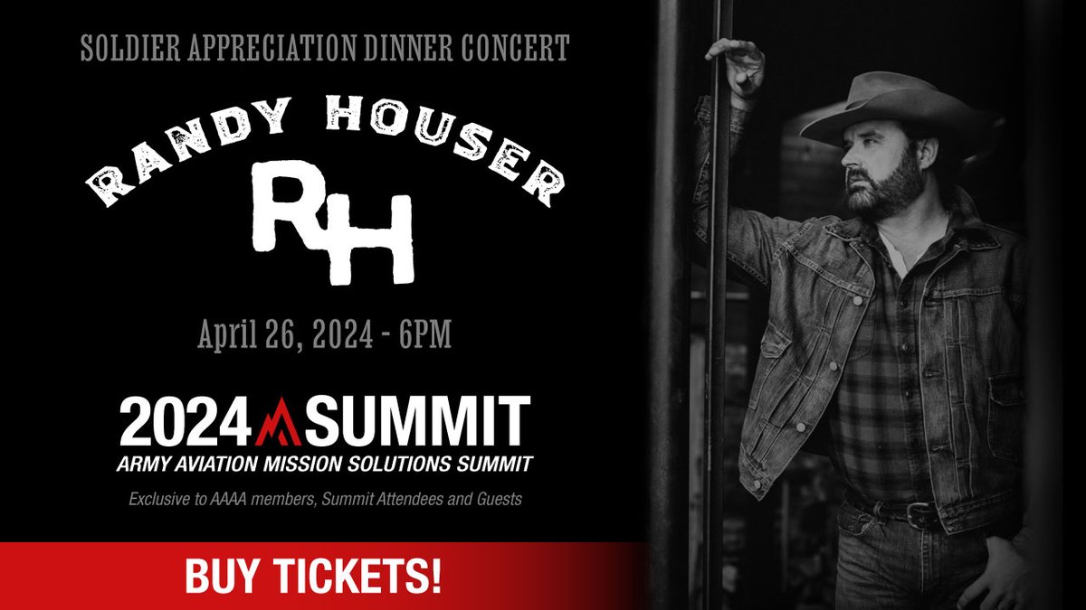 Join us for an unforgettable night at the Soldier Appreciation Dinner featuring the incredible Randy Houser! 🎶 Don't miss your chance to experience his inimitable voice live! Get your tickets now and be part of the magic. ow.ly/1Bsi50QVWTb