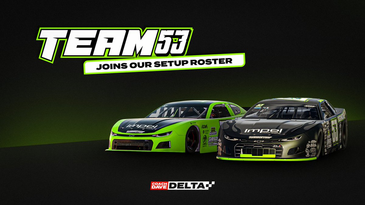 We're really excited to Introduce iRacing Oval setups to Delta, alongside a brand new partnership with Team53! ⚡️

Team 53 are THE short track oval experts, with the setups focusing on 5 core iRacing series to begin with. 👀

coachdaveacademy.com/announcements/… 

#iRacing #iRacingOvalRacing